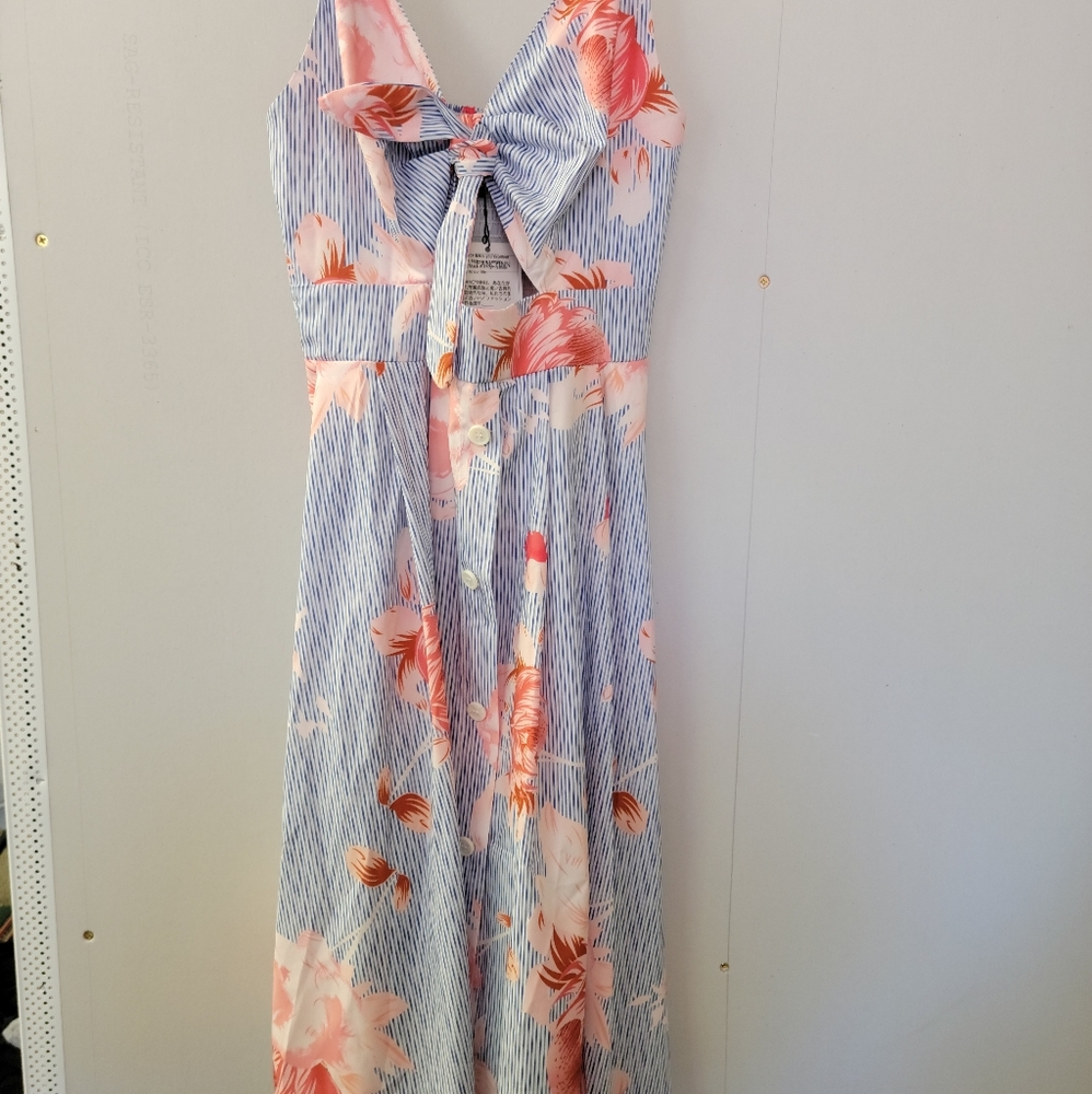 Spaghetti strap midi dress.